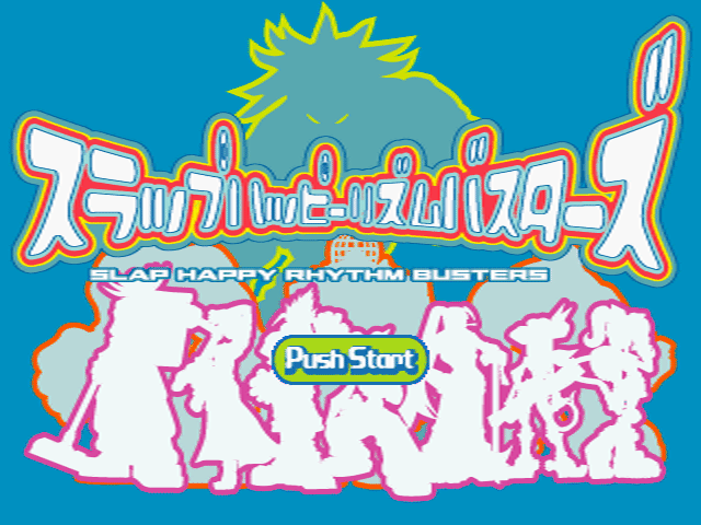Slap Happy Rhythm Busters title screen for Playstation